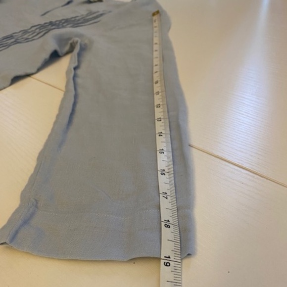 Sundance 100% Linen Pintuck & Crochet Tunic Blouse Tunic Size Small - Picture 7 of 11